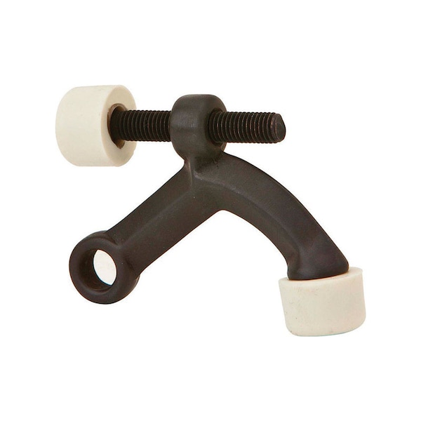 Ives 0.6 in. W X 3 in. L Brass Oil Rubbed Bronze Hinge Pin Door Stop Mounts to door 70B10B - main